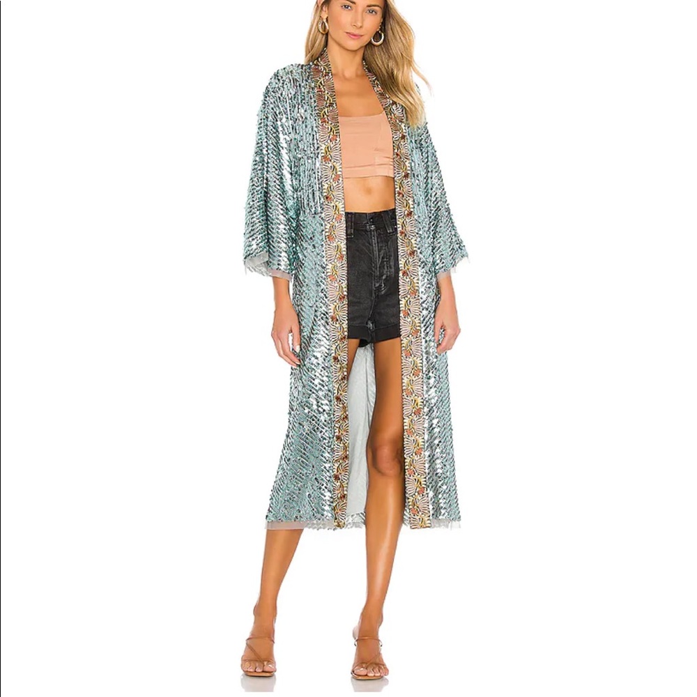 Free People Light is Coming Sequin Duster